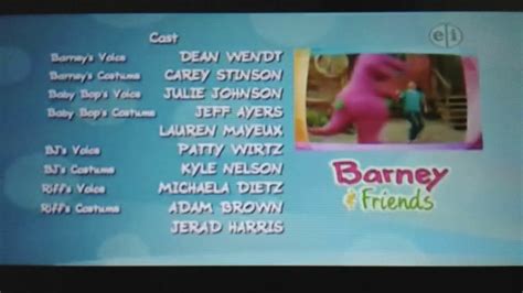 barney & friends credits|Barney .